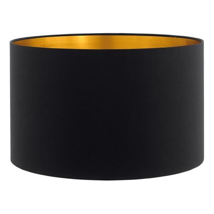 Candeeiro de pé LED TUNJA 1xE27/20W/230V Ø 38 cm dourado/preto