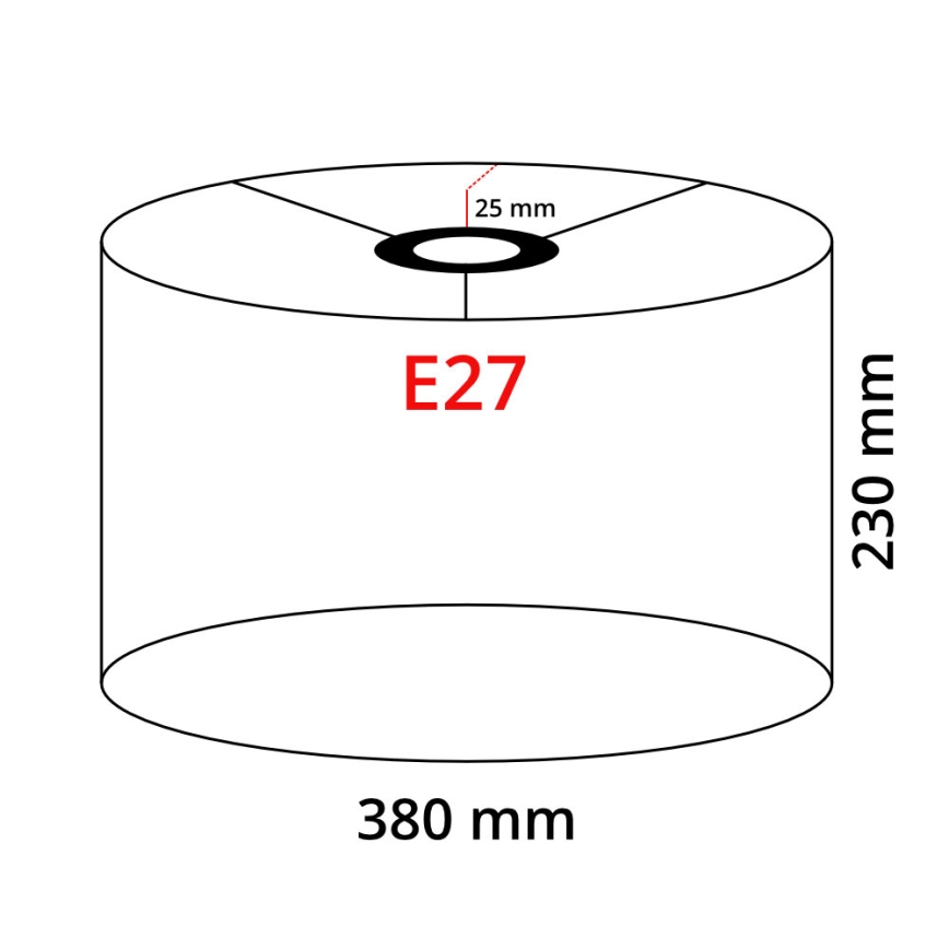 Candeeiro de pé LED TUNJA 1xE27/20W/230V Ø 38 cm dourado/preto