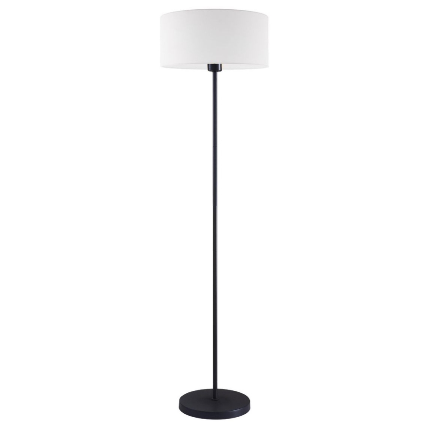 Candeeiro de pé LED TUNJA 1xE27/20W/230V Ø 38 cm preto/branco