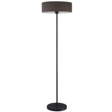 Candeeiro de pé LED TUNJA 1xE27/20W/230V, Ø 38 cm, preto/castanho