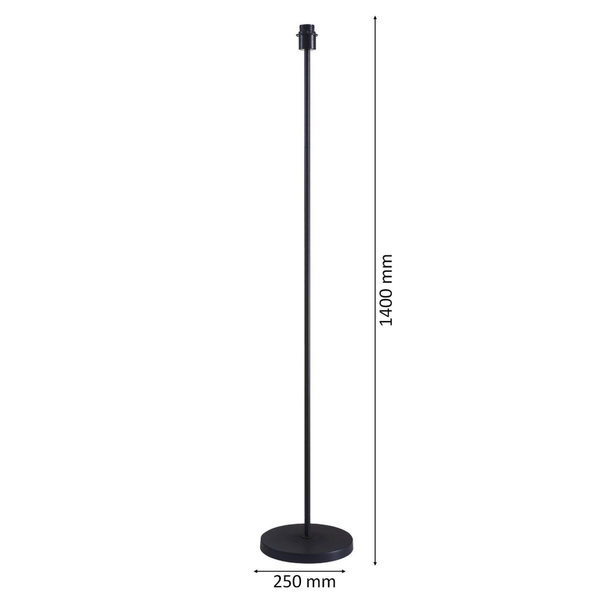 Candeeiro de pé LED TUNJA 1xE27/20W/230V, Ø 38 cm, preto/castanho