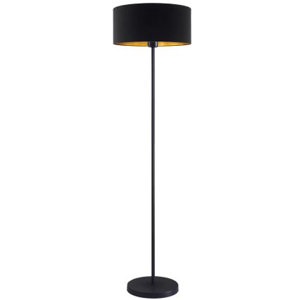 Candeeiro de pé LED TUNJA 1xE27/20W/230V Ø 38 cm preto