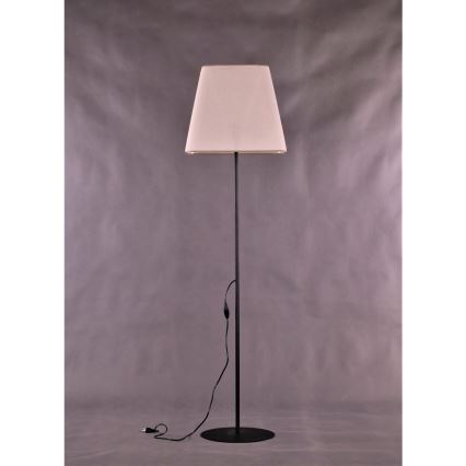 Candeeiro de pé MARTINA 1xE27/15W/230V preto/branco