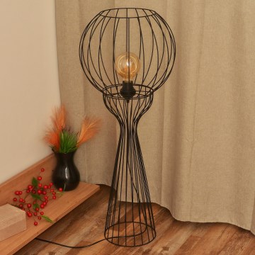 Candeeiro de pé MERCURE 1xE27/15W/230V preto