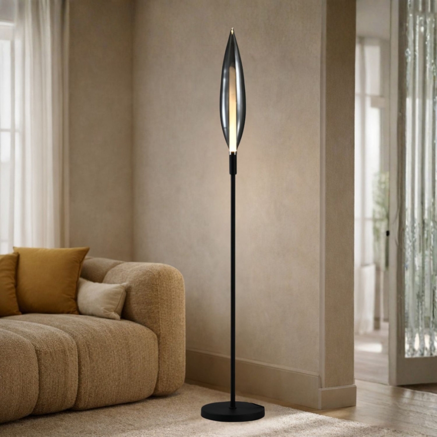 Candeeiro de pé NORDIC 1xG9/5W/230V cromo preto