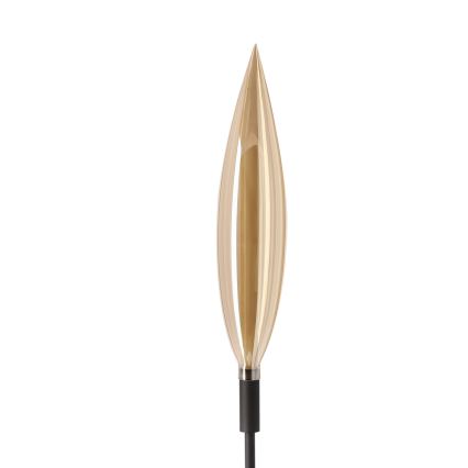 Candeeiro de pé NORDIC 1xG9/5W/230V preto/bege fumado