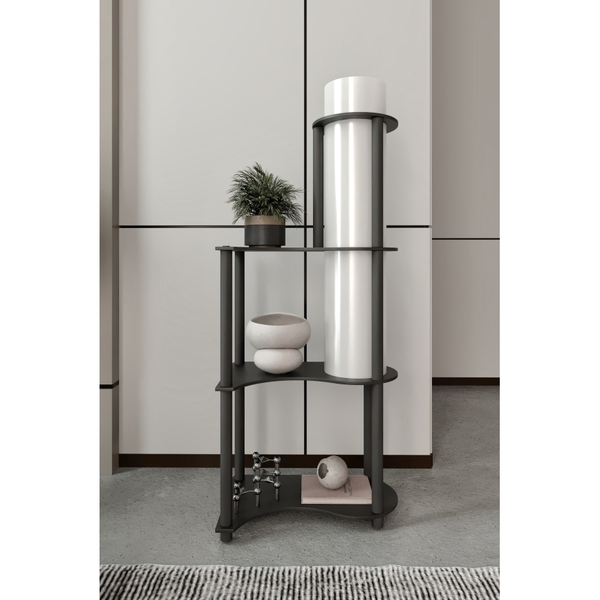 Candeeiro de pé NOTO com prateleiras 1xE27/40W/230V preto