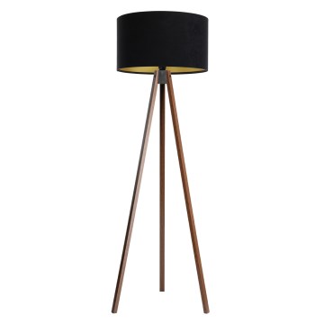 Candeeiro de pé STANDART 1xE27/60W/230V preto/wengué