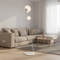 Candeeiro de pé TATU 2xG9/8W/230V branco