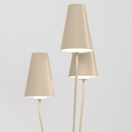 Candeeiro de pé TREFOT 3xE14/15W/230V bege