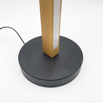Candeeiro de pé VERDE LED/18W/230V 3000K carvalho/preto
