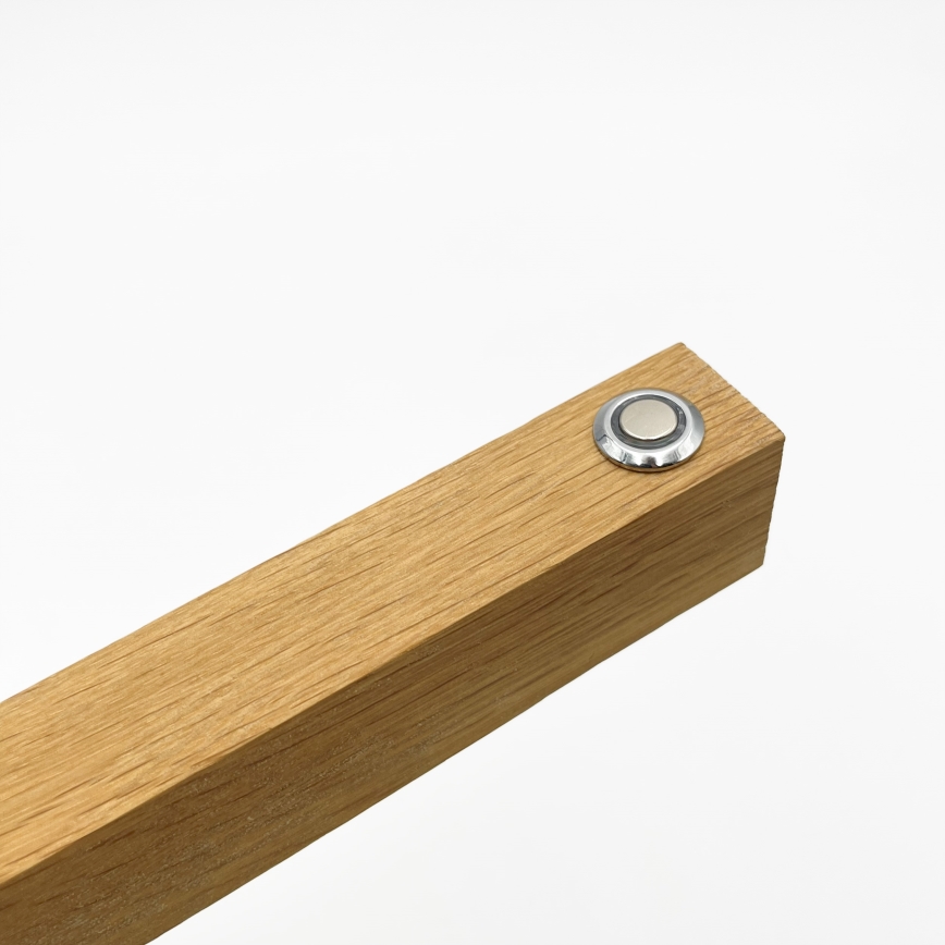 Candeeiro de pé VERDE LED/18W/230V 3000K carvalho/preto