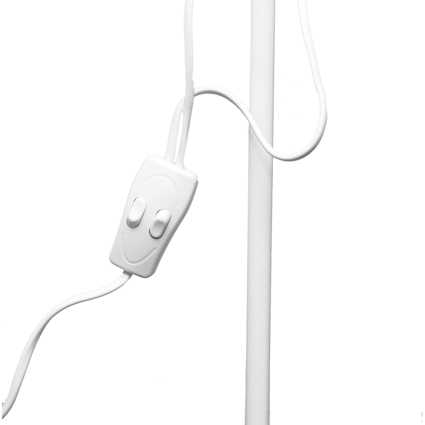 Candeeiro de pé WENDY 1xE27/100W/230V + 1xE14/40W branco