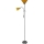 Candeeiro de pé WENDY 1xE27/100W/230V + 1xE14/40W cromado mate/laranja