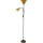 Candeeiro de pé WENDY 1xE27/100W/230V + 1xE14/40W latão/laranja