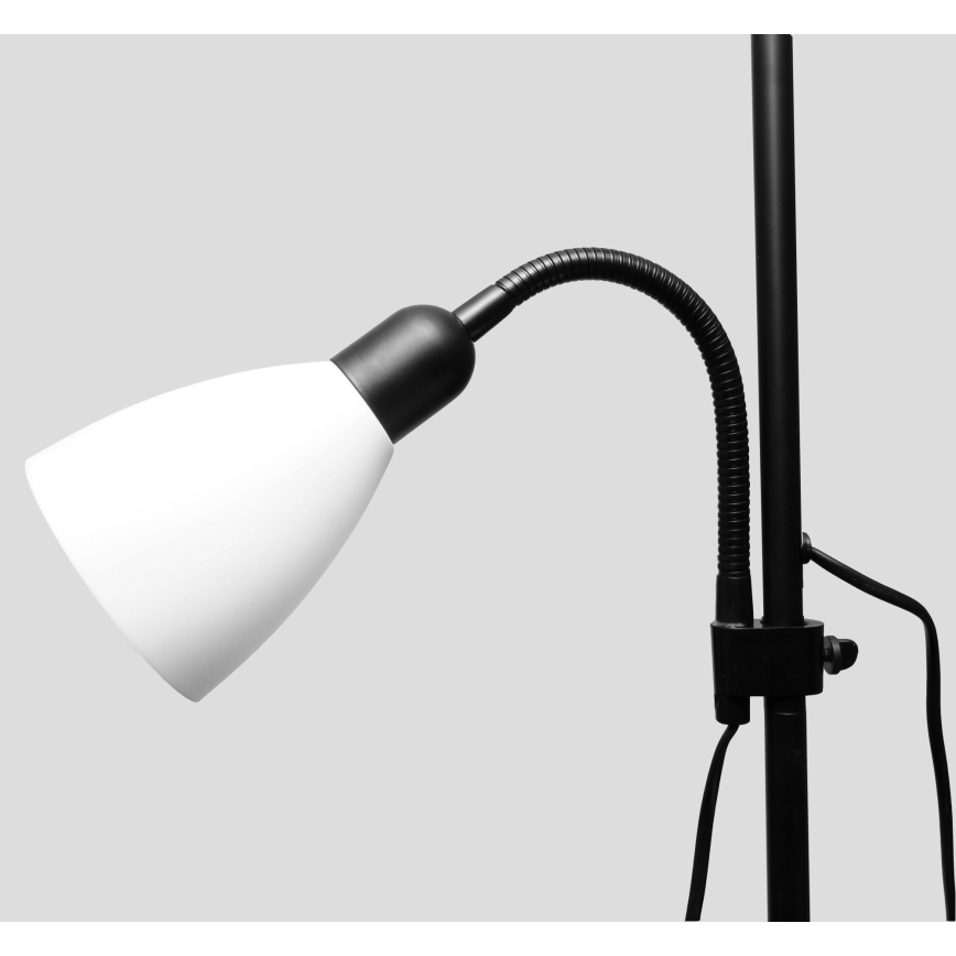 Candeeiro de pé WENDY 1xE27/100W/230V + 1xE14/40W preto