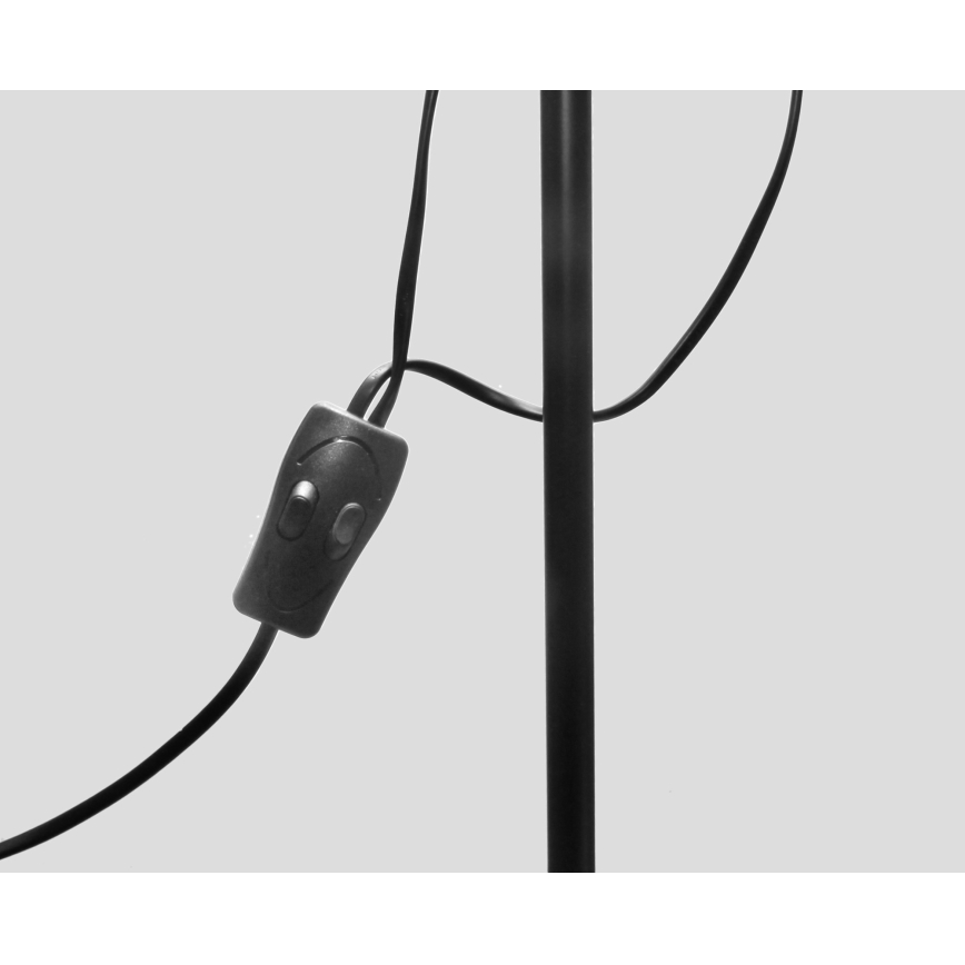 Candeeiro de pé WENDY 1xE27/100W/230V + 1xE14/40W preto