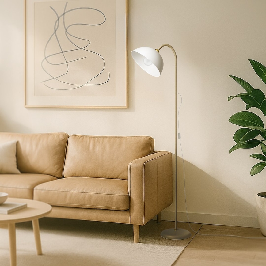 Candeeiro de pé ZACK 1xE27/60W/230V bege