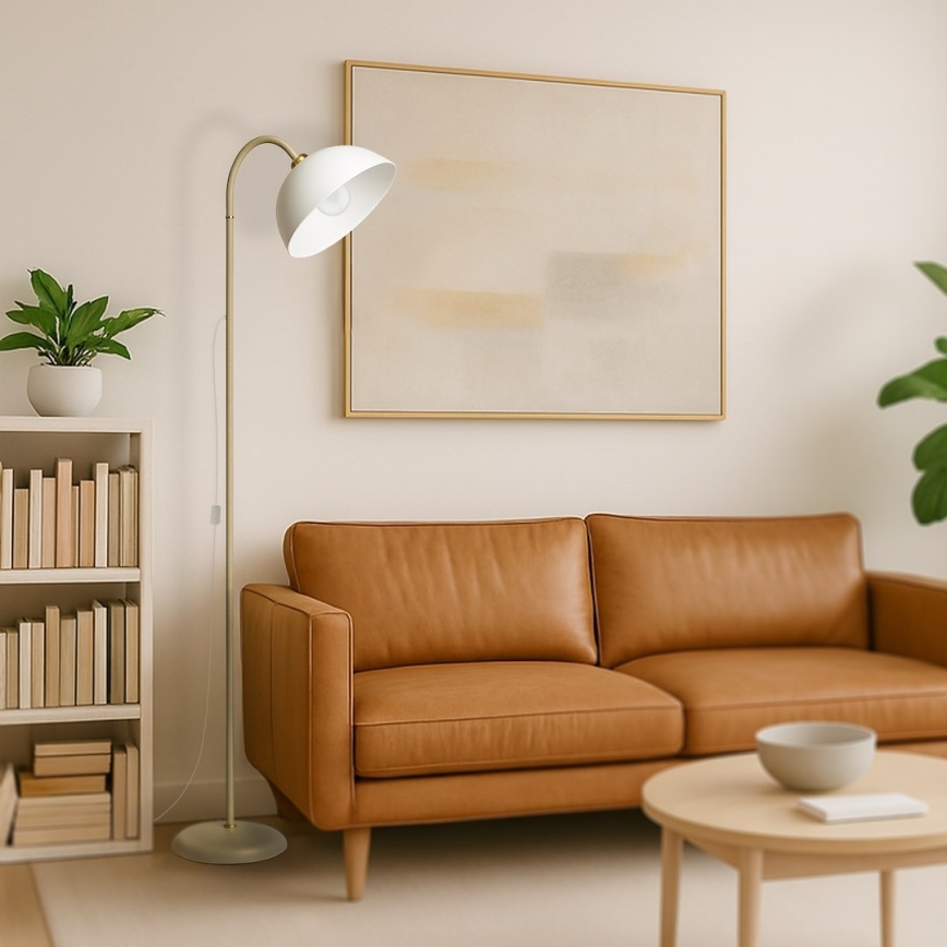 Candeeiro de pé ZACK 1xE27/60W/230V bege