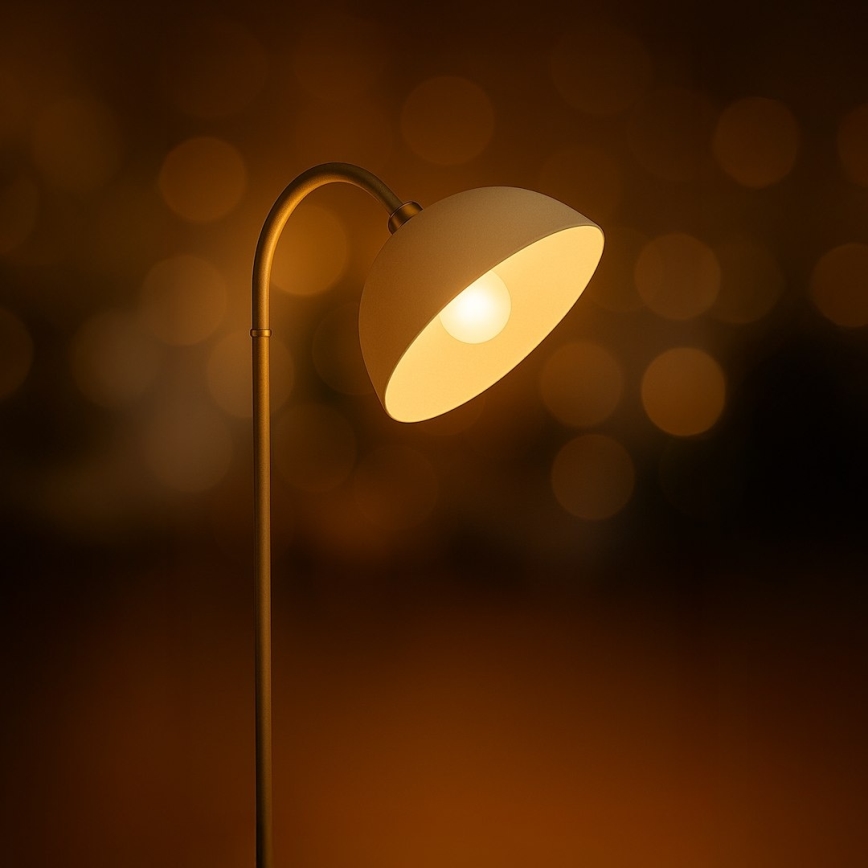 Candeeiro de pé ZACK 1xE27/60W/230V bege