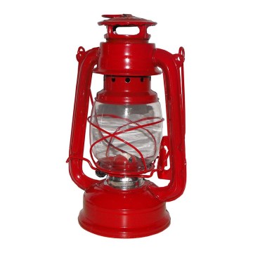 Candeeiro de querosene 24 cm vermelho