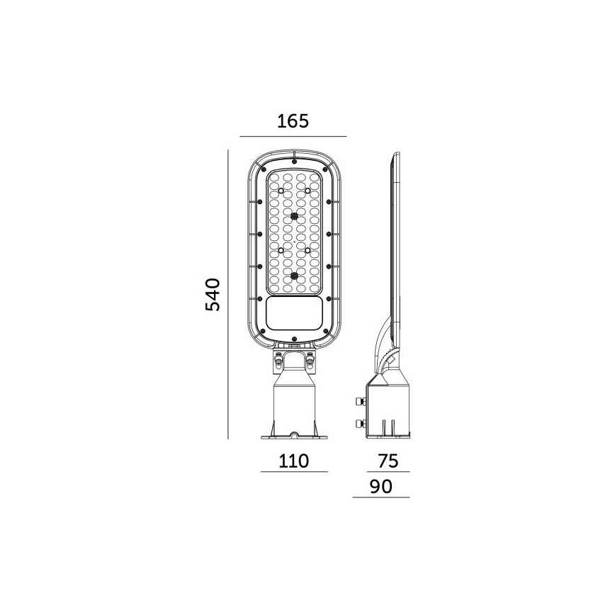 Candeeiro de rua LED BRELUXO LED/150W/230V 4000K IP65