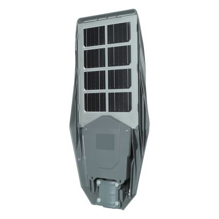 Candeeiro de rua solar LED regulável com sensor de movimento e anoitecer KERS LED/300W/3,2V 6500K 8000 mAh IP65 cinzento + comando