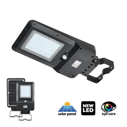 Candeeiro de rua solar LED com sensor STREET LED/15W/7,4V 4000K IP65 5400 mAh