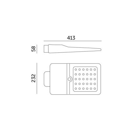 Candeeiro de rua solar LED com sensor STREET LED/15W/7,4V 4000K IP65 5400 mAh
