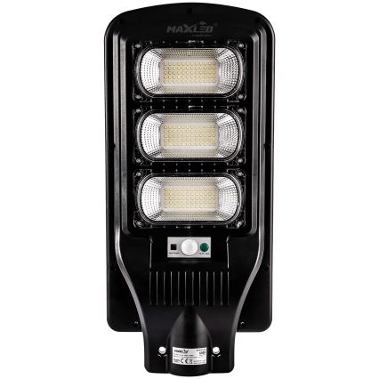 Candeeiro de rua solar LED regulável com sensor LED/180W/6V 11000 mAh 6500K IP65 preto + comando