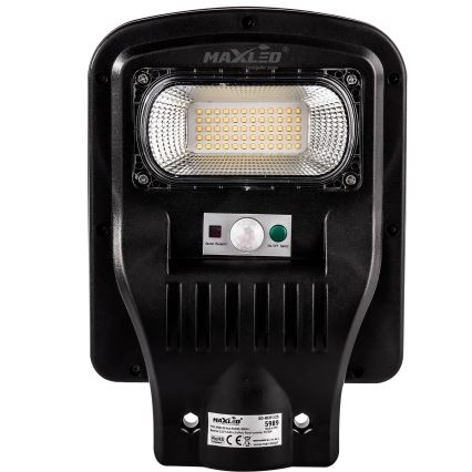 LED Candeeiro de rua solar regulável com sensor LED/60W/6V 5500 mAh 6500K IP65 preto + comando