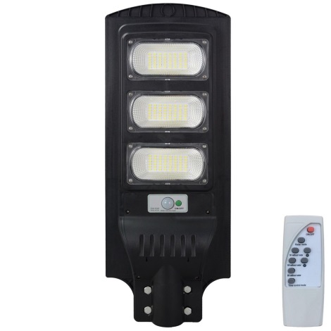 Candeeiro de rua solar LED com um sensor STREET LED/15W/3,2V IP65 + controlo remoto