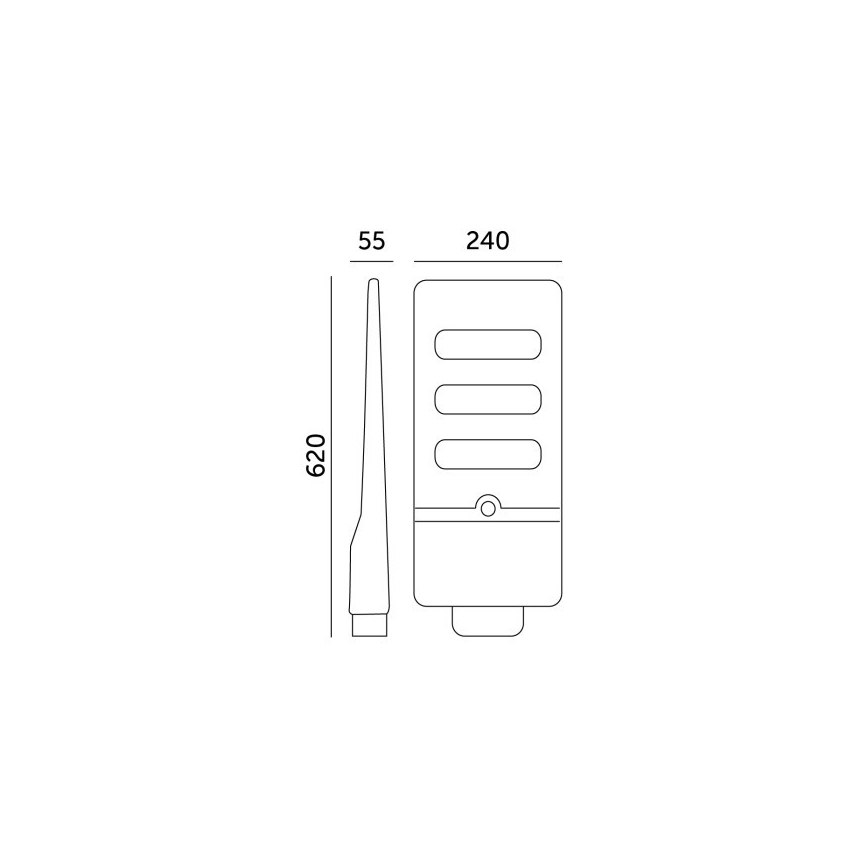 Candeeiro de rua LED solar regulável com sensor de movimento e anoitecer URBI LED/8W/3,2V 6500K IP54 10000 mAh + comando