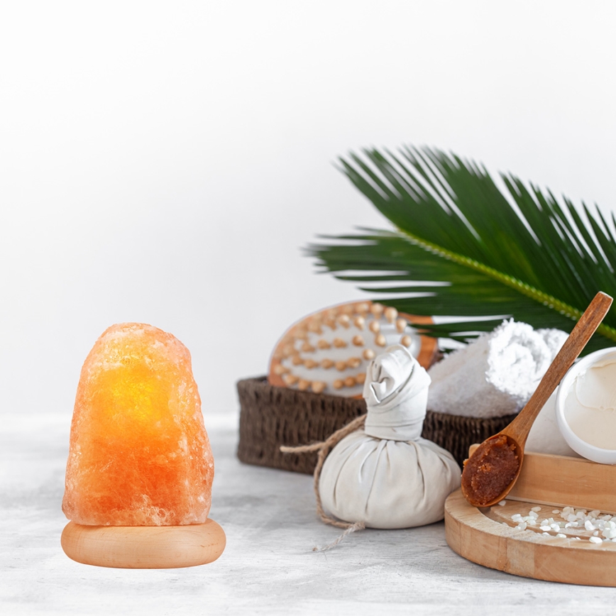 Candeeiro de sal SALLY 1xE14/25W/230V Amieiro 1,5 kg