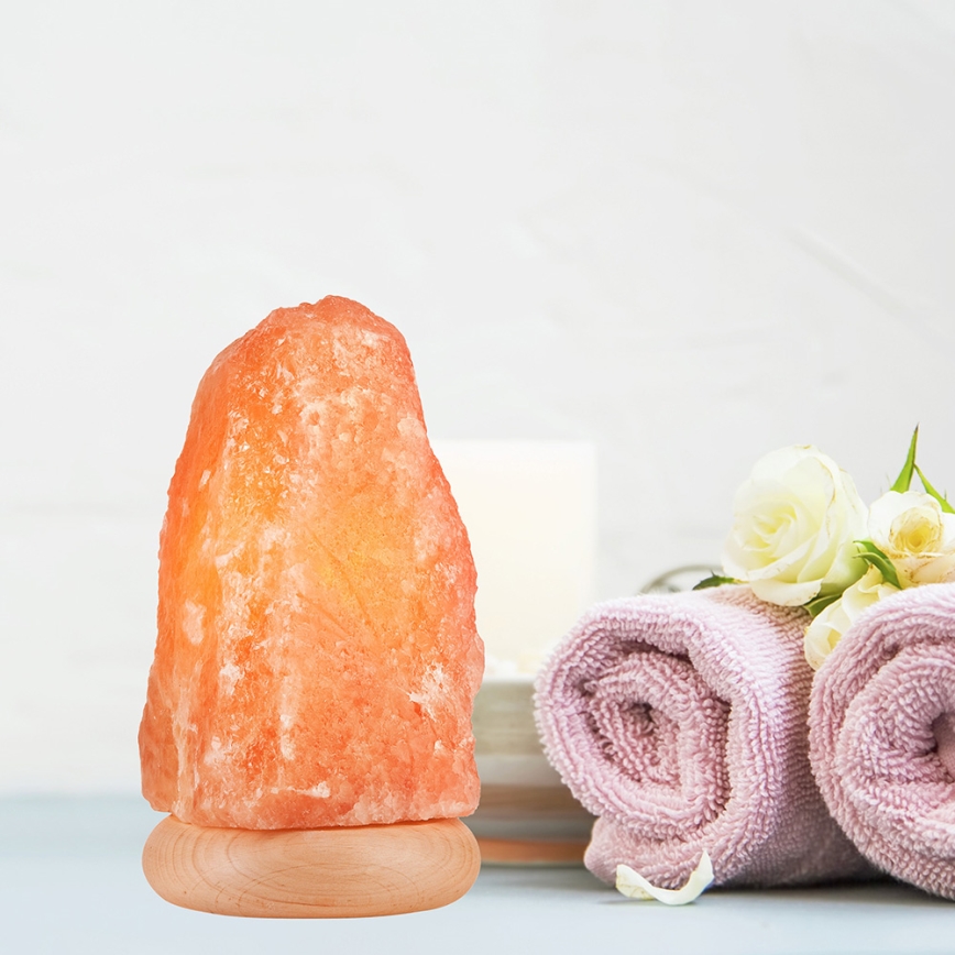 Candeeiro de sal SALLY 1xE14/25W/230V Amieiro 3,5 kg