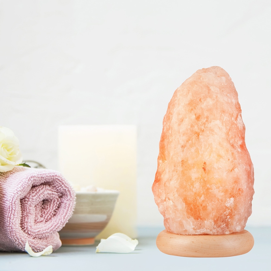 Candeeiro de sal SALLY 1xE14/25W/230V Amieiro 4,4 kg