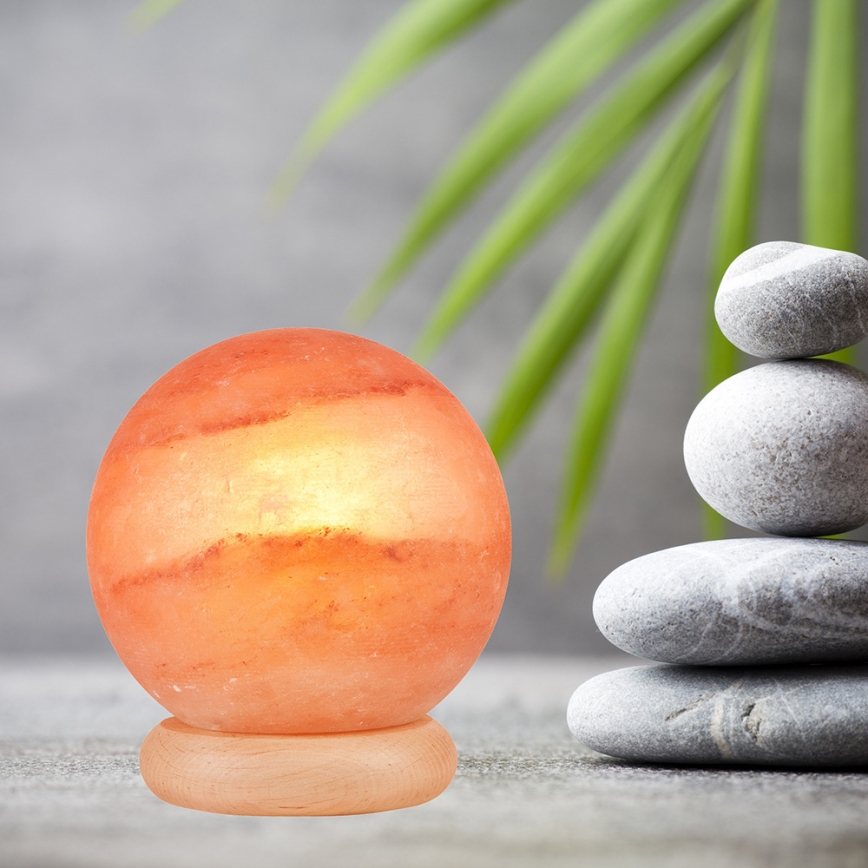 Candeeiro de sal SALLY 1xE14/25W/230V Amieiro 4,4 kg