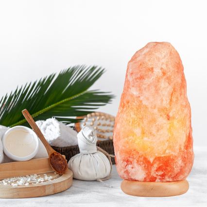 Candeeiro de sal SALLY 1xE14/25W/230V Amieiro 8,5 kg