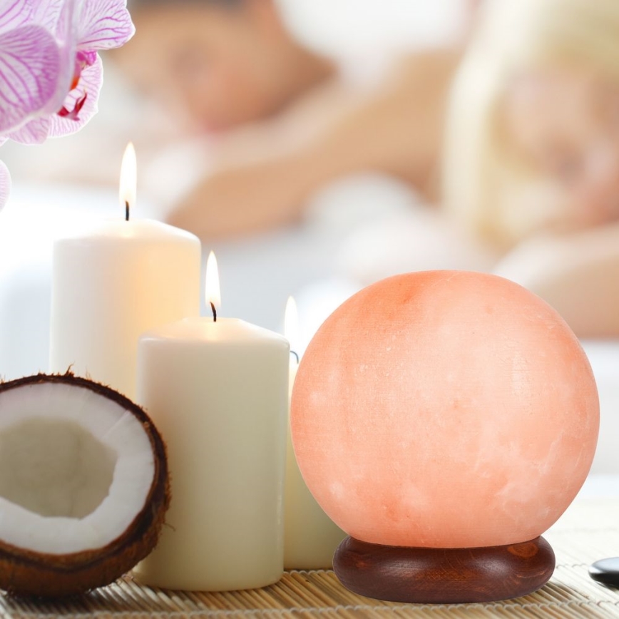 Candeeiro de Sal SALLY 1xE14/25W/230V Amieiro 5 kg