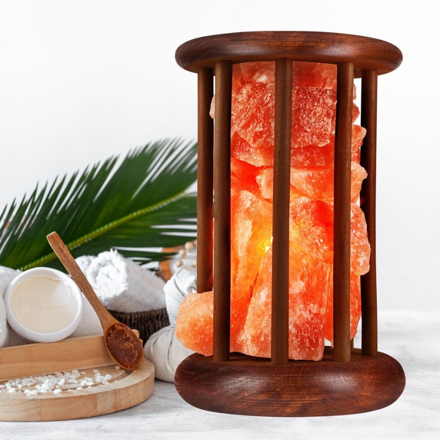 Candeeiro de Sal SALLY 1xE14/25W/230V Amieiro 2,1 kg