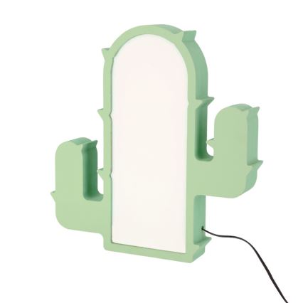 Candeeiro de secretária infantil CACTUS LED/10W/230V, verde