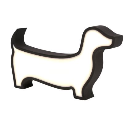 Candeeiro de secretária infantil LED DOG/12W/230V preto