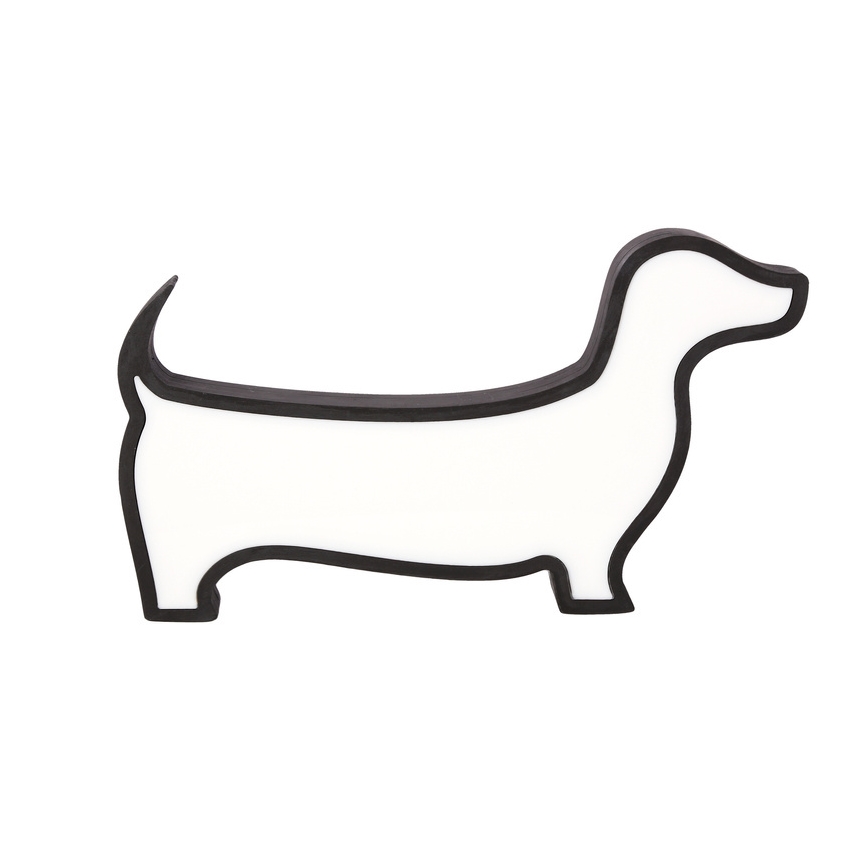 Candeeiro de secretária infantil LED DOG/12W/230V preto