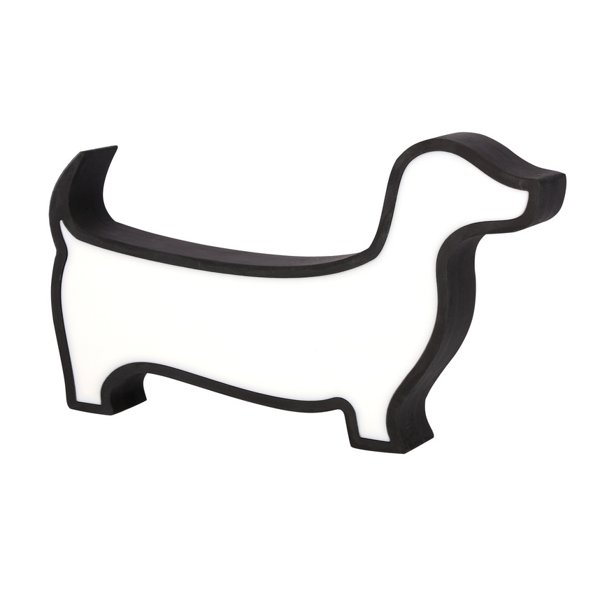 Candeeiro de secretária infantil LED DOG/12W/230V preto