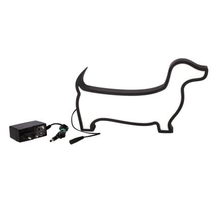 Candeeiro de secretária infantil LED DOG/12W/230V preto