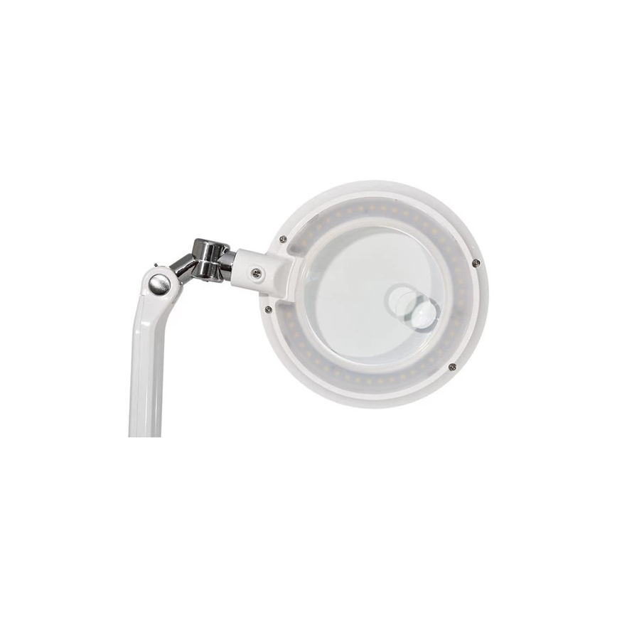 Candeeiro de secretária LED dimerizável com lupa LED/7W/230V 6500K branco