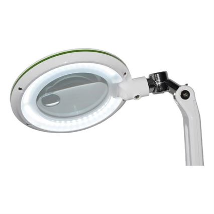Candeeiro de secretária LED dimerizável com lupa LED/7W/230V 6500K branco