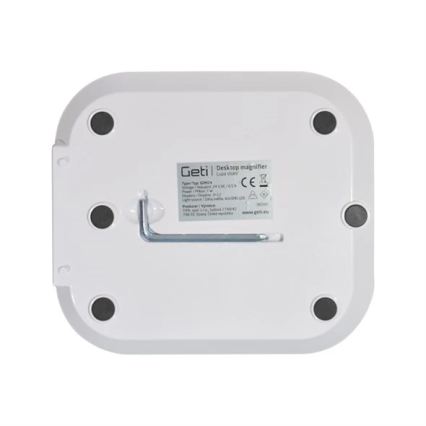 Candeeiro de secretária LED dimerizável com lupa LED/7W/230V 6500K branco