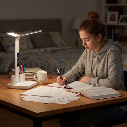 Lâmpada de Mesa Recarregável LED Dimerizável NOBLITE P LED/5W/5V 3000/4000/6000K 2200 mAh branca