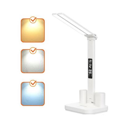 Lâmpada de Mesa Recarregável LED Dimerizável NOBLITE P LED/5W/5V 3000/4000/6000K 2200 mAh branca